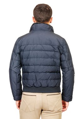 üzerinde beyaz izole erkek ceket