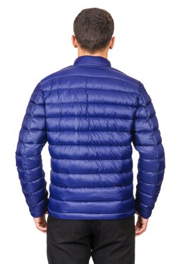 üzerinde beyaz izole erkek ceket