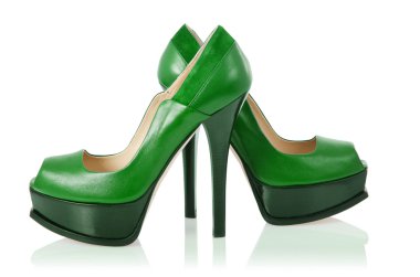 Kadın ayakkabıları beyazda izole edilmiş