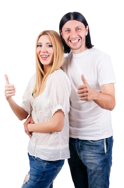 Pareja de hombre y mujer enamorados — Foto de Stock