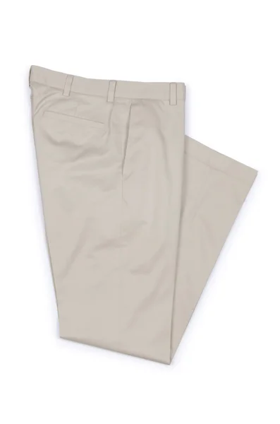Concepto de moda con pantalones en blanco — Foto de Stock