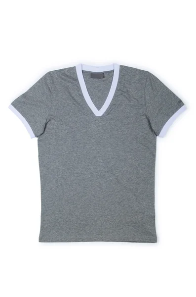 Male t-shirt isolated on the white background — Stock Photo, Image