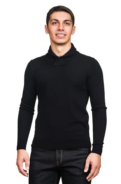 Männlicher Pullover isoliert auf dem weißen — Stockfoto