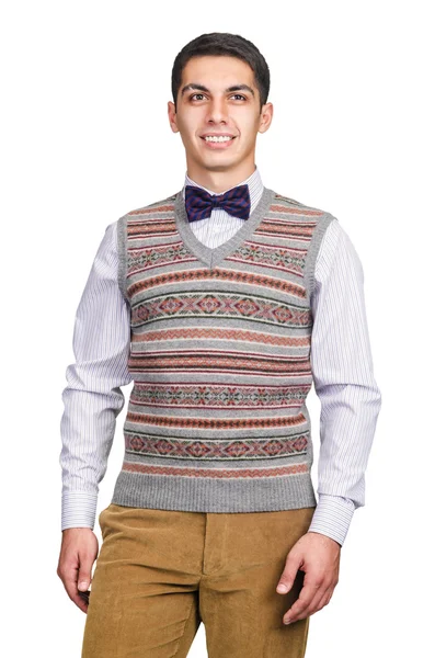 Männlicher Pullover isoliert auf dem weißen — Stockfoto