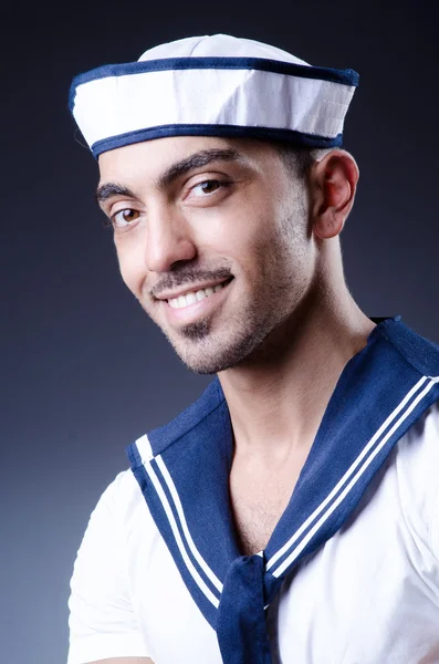 Male sailor in studio shooting — Stock Photo, Image