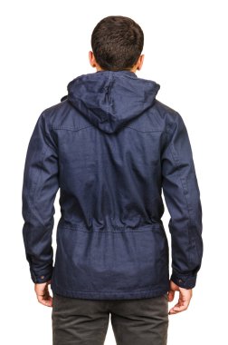 üzerinde beyaz izole erkek ceket