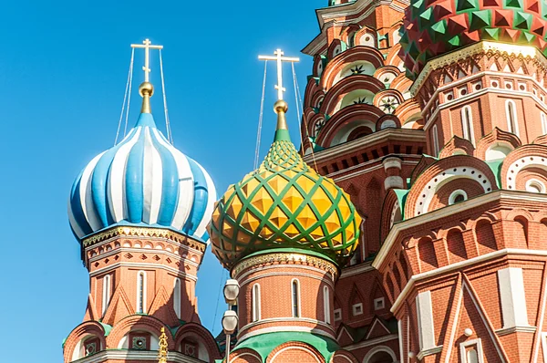 Famosa catedral de São Vasily Blessed em Moscou — Fotografia de Stock