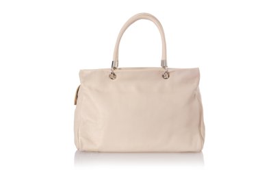 üzerinde beyaz izole hoş şık bayan çanta