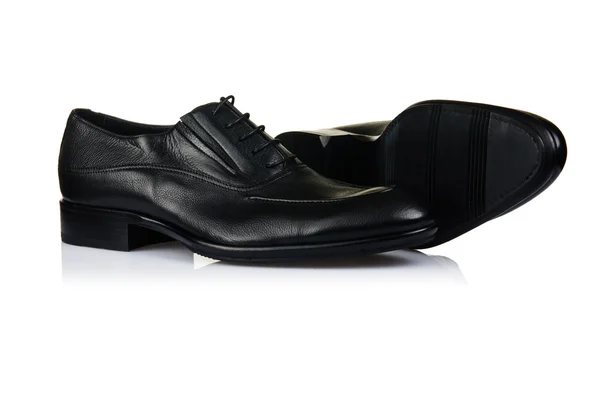 Fashion concept with male shoes on white — Stock Photo, Image