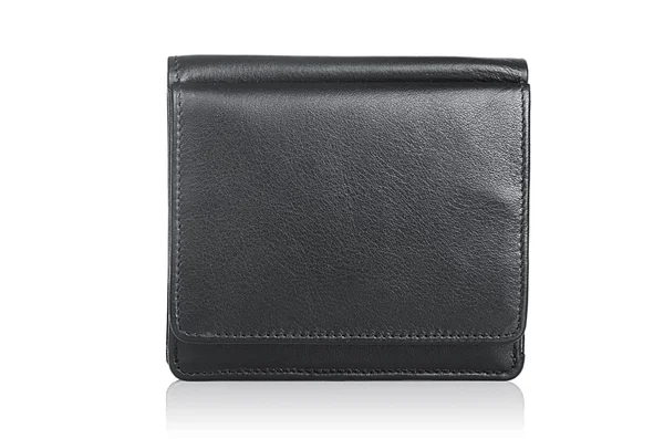 Leather wallet isolated on the white — Stock Photo, Image