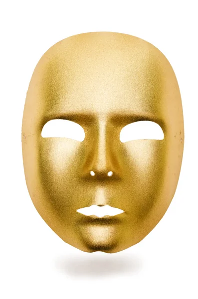Máscaras brilhantes isoladas no fundo branco — Fotografia de Stock
