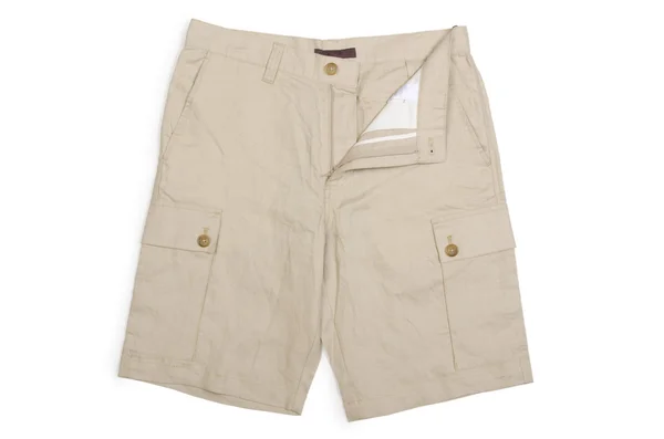 Pantaloncini maschili isolati sullo sfondo bianco — Foto Stock