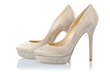 beyaz izole kadın ayakkabı