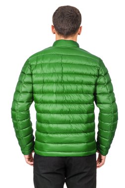 üzerinde beyaz izole erkek ceket