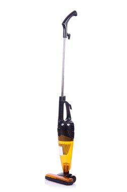 elektrik süpürgesi üzerinde beyaz izole