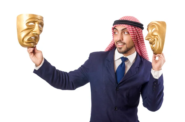Arab man hypocrisy concept — Stock Photo, Image