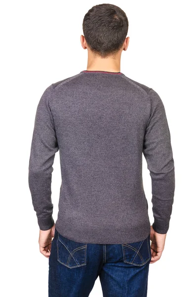 Male sweater isolated on the white — Stock Photo, Image