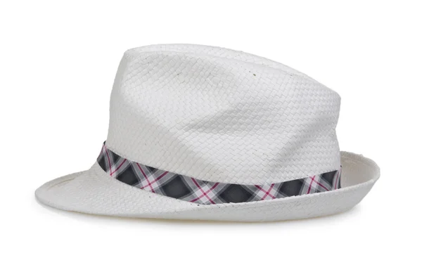 Mužský klobouk izolovaných na bílém — Stock fotografie