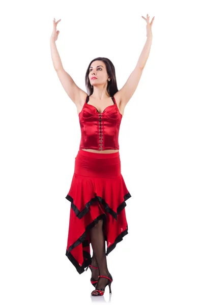 Female dancer dancing spanish dances — Stock Photo, Image