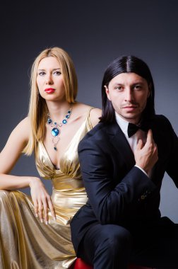 Romantik aşk konsepti.