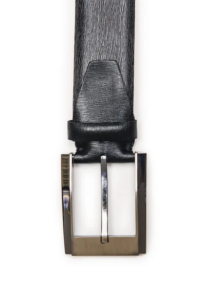 Cinturón elegante masculino aislado en el blanco — Foto de Stock