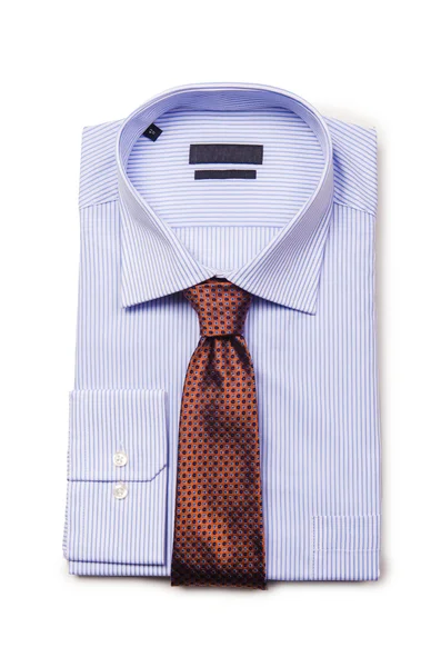 Nice male shirt isolated on the white — Stock Photo, Image