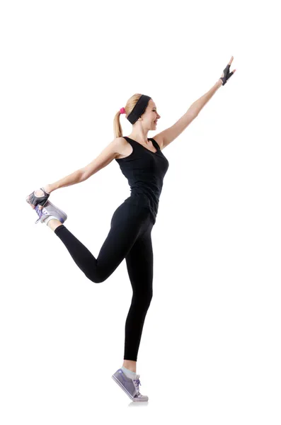Joven mujer haciendo ejercicios —  Fotos de Stock
