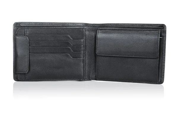 Leather wallet isolated on the white — Stock Photo, Image