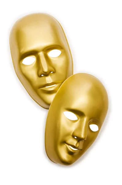 Shiny masks isolated on white background — Stock Photo, Image