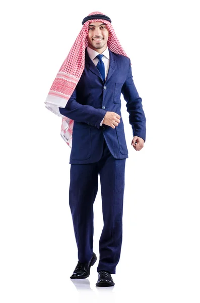 Arab businessman isolated on the white — Stock Photo, Image