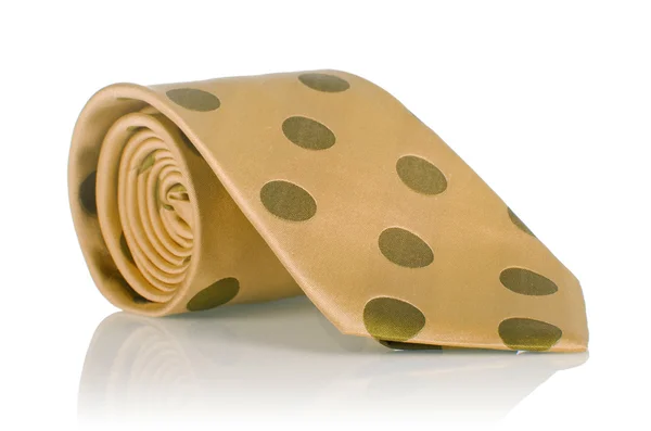 Κομψό μεταξωτή αρσενικό γραβάτα (γραβάτα) σε λευκό — Φωτογραφία Αρχείου