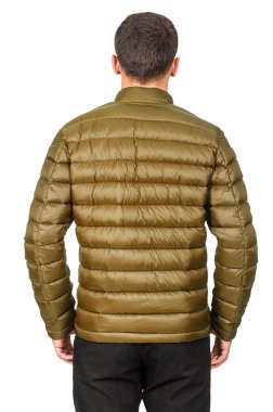 üzerinde beyaz izole erkek ceket