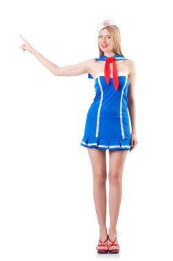 genç kadın denizci marine kavram