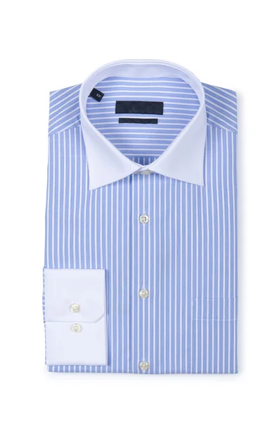Fin manlig skjorta isolerad på den vita — Stockfoto