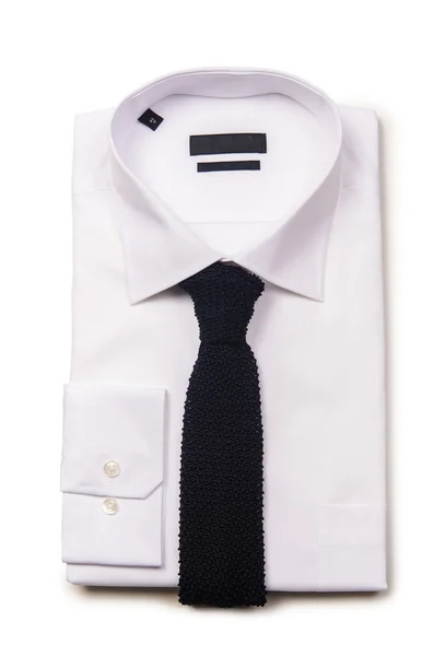 Хорошая мужская рубашка на белом — стоковое фото