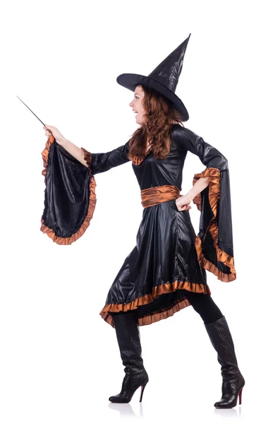 Witch isolated on the white background — Stock Photo, Image