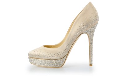 beyaz izole kadın ayakkabı