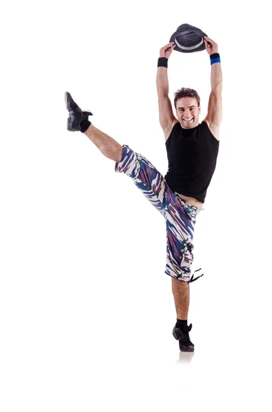 Dancer isolated on the white background — Stock Photo, Image