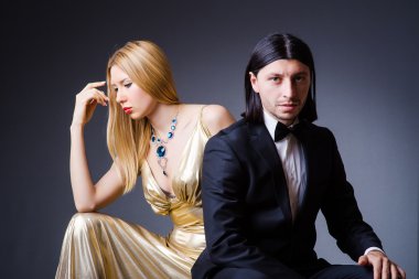 Romantik aşk konsepti.