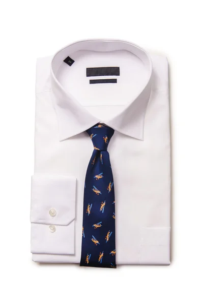 Nice male shirt isolated on the white — Stock Photo, Image