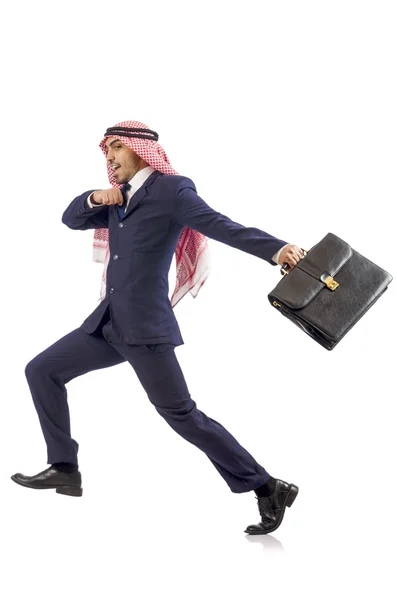 Arab businessman isolated on the white — Stock Photo, Image
