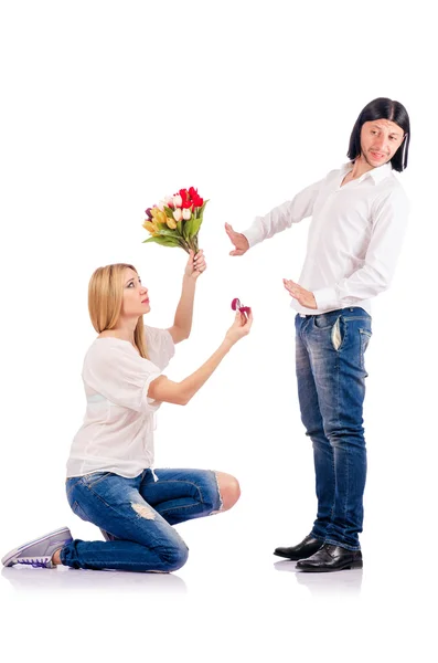 Coppia di uomini e donne — Foto Stock