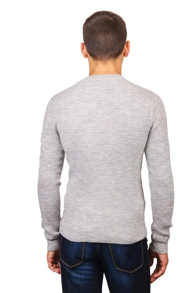 Male sweater isolated on the white — Stock Photo, Image