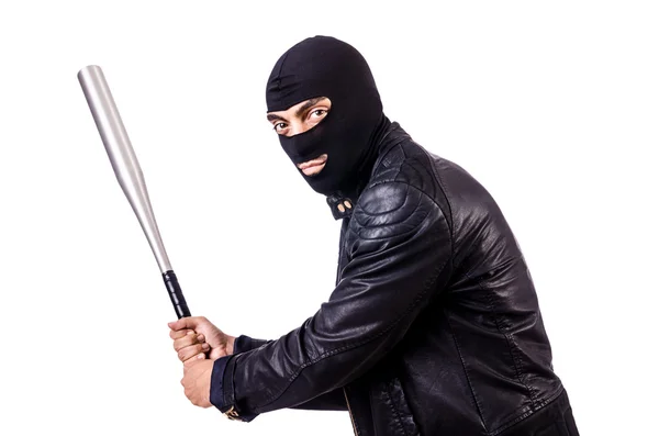 Male thug isolated on the white — Stock Photo, Image