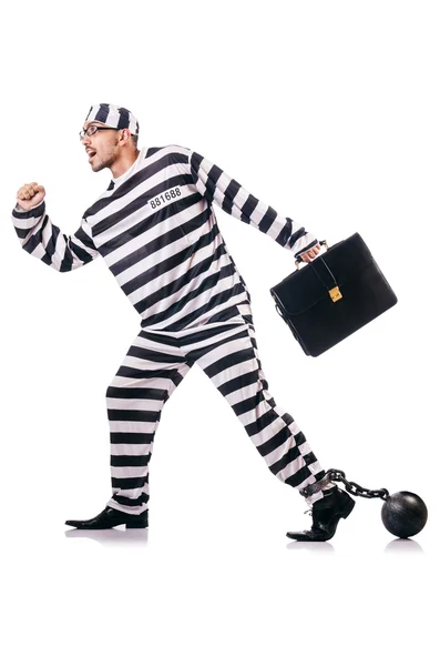 縞模様の制服で犯罪者を有罪 — ストック写真