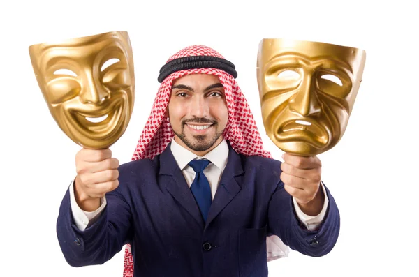 Arab man hypocrisy concept — Stock Photo, Image