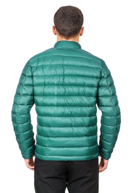 üzerinde beyaz izole erkek ceket