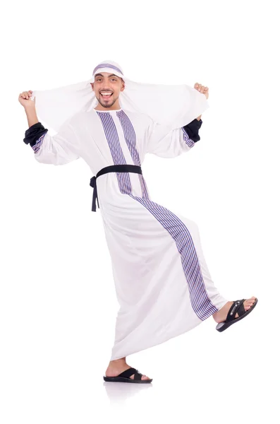 Arab man isolated on the white — Stock Photo, Image