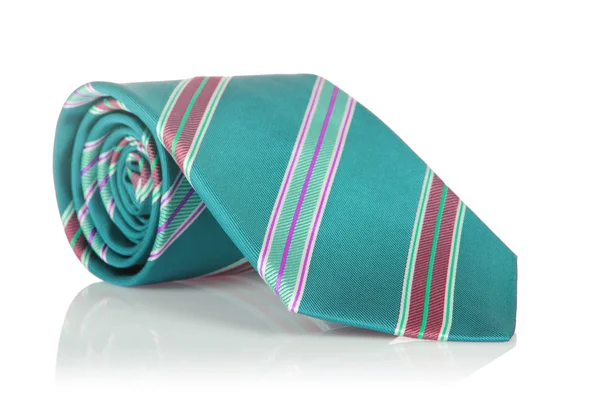 Zarif ipek erkek kravat (kravat) beyaz — Stok fotoğraf