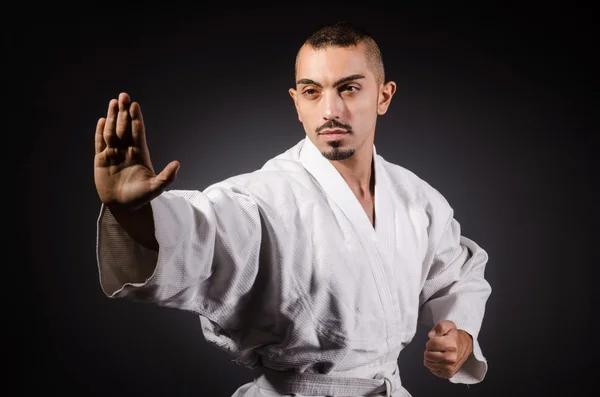 Karate luchador de artes marciales — Foto de Stock